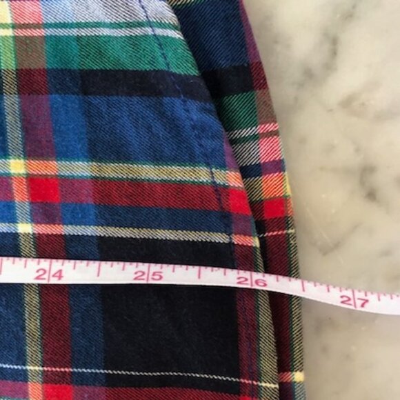 J. McLaughlin Cotton Plaid Long Sleeve Shirt 10 - Picture 13 of 14